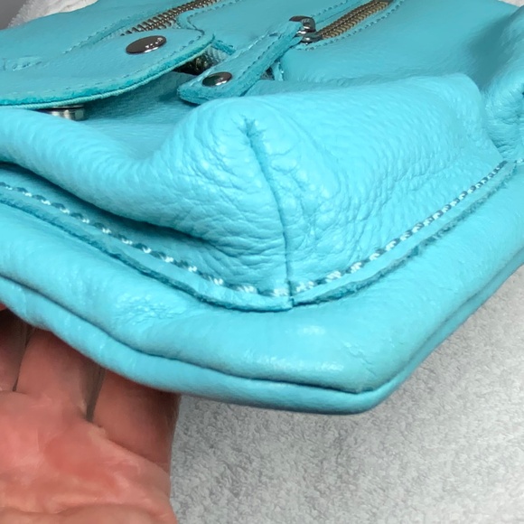 Fossil Light Blue Leather Crossbody - Picture 15 of 16